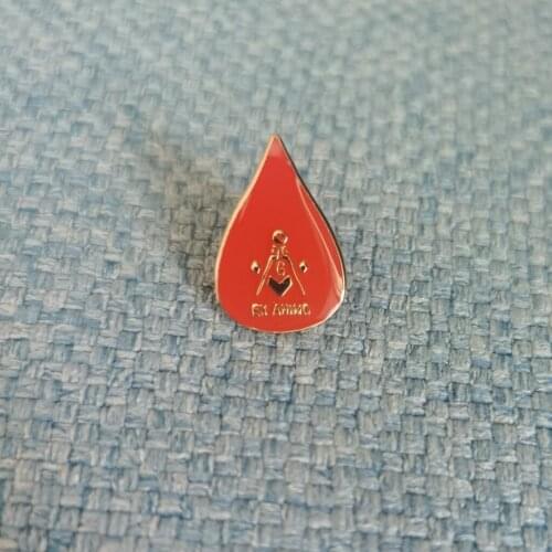 Custom lapel pin Wholesale 10PCS Masonic lapel badge EX ANIMO lapel pin