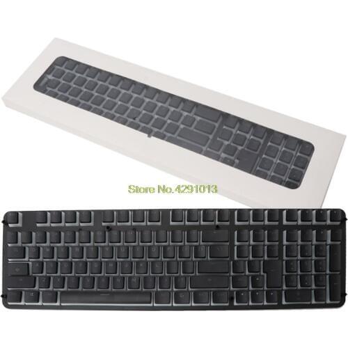 RGB 110 Keycaps ANSI Layout Add ISO PBT Pudding Double Skin Milk Shot Backlit Keycap With Keycap Storage Board For OEM Cherry