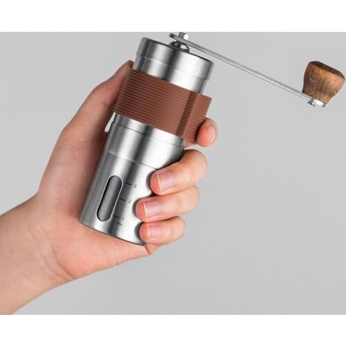 Manual Coffee grinder Stainless steel Burr grinder Mini Coffee milling Handmade Coffee Bean Burr Grinders Mill Kitchen Tool