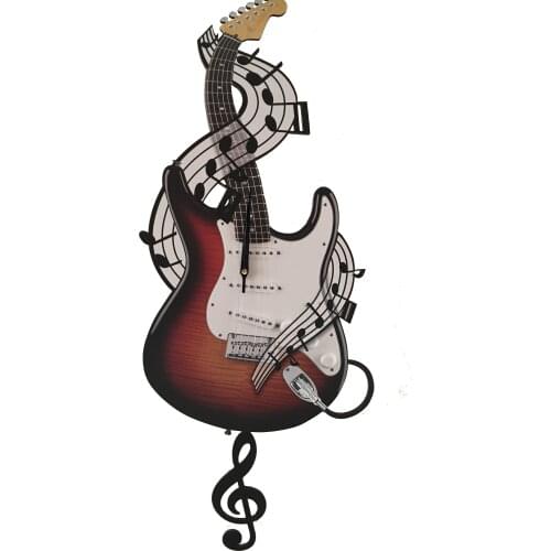 Goodtime Electric Guitar Decorative Pendulum Wall Clock