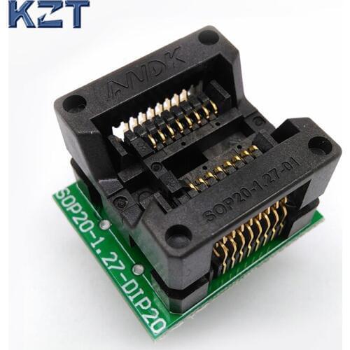 SOP16 SOIC16 SO16 To DIP16 Programming Socket Pitch 1.27mm IC Body Width 5.4mm 209mil Test Socket Adapter Programmer
