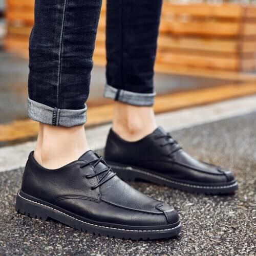 Business Formal Shoes Men lace up Oxford Leather Men Shoes outdoor fashion Casual Breathable men Wedding Dress Office Shoes