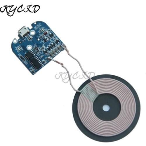 Universal Wireless Charger Transmitter PCB DC 5V Micro USB Qi Standard Coil Copper Circuit Board Battery Charging For Samsung