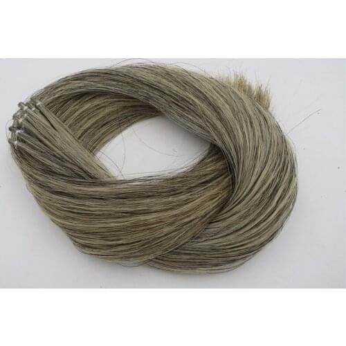 250g Mongolia Light grey horsetail bow hair 85cm