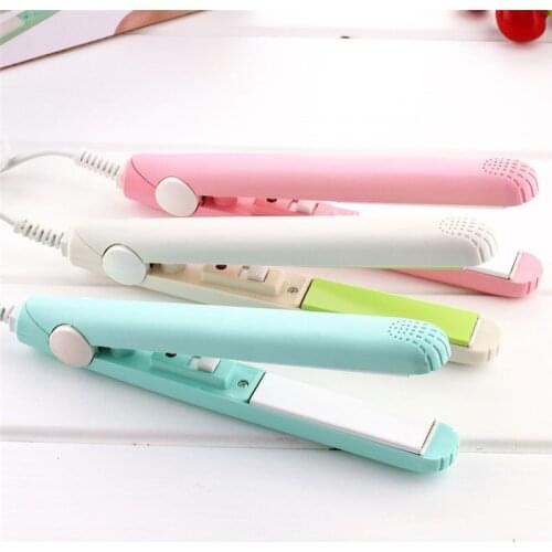 MIni Hair Straightener for Girls Hair Iron Straightening Irons Hair Curler Portable Flat Iron for Women Hair Wave