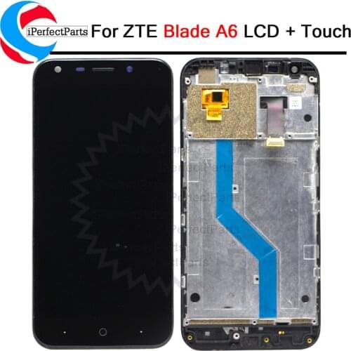5.2'' For ZTE Blade A6 LCD Display A0620 A0621 A0622 Touch Screen With frame Digitizer Assembly Replacement For ZTE Blade A6 LCD