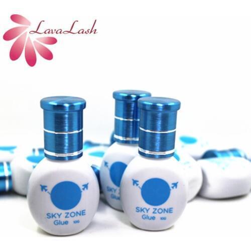 10 bottles Korea Sky Zone Glue Eyelash Extensions New Brand Fast Dry Glue 10g Low irritation False lash glue lashes Makeup Tools