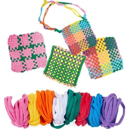 192 Pieces Loom Potholder Loops Weaving Loom Loops Weaving Craft Loops with Multiple Colors for DIY Crafts Supplies