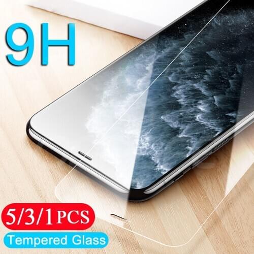 5/3/1Pcs for iphone 11 pro X XR XS MAX 8 7 6 6S plus SE 2020 tempered glass smartphone phone screen protector protective film