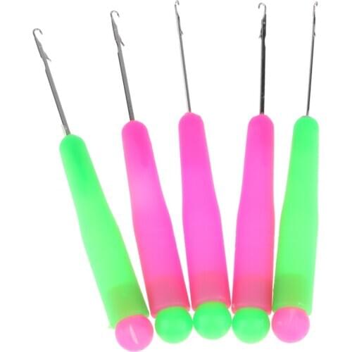 5 Plastic Handle Latch Hook Crochet Puller for Canvas Mats Rug Craft