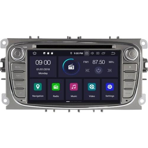 7" Android 10.0 OS Car DVD Multimedia GPS Radio System Player for Ford Focus 2008-2011 & S-Max 2008-2011 & Mondeo 2007-2013