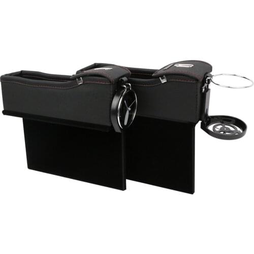 ALLOYSEED Storage Tidying Car Seat Gap Storage Organizer Box with Cup Holder Car Cellphone Purse Card Case Storage Bag Cover