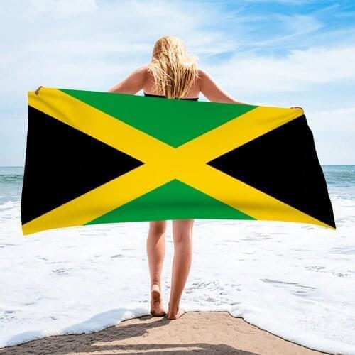 PHAYON Bath Towel Microfiber Jamaican Flag Printing Activity Beach Towel Super Soft 150*75 cm Caribbean Bath Towel Dropshipping