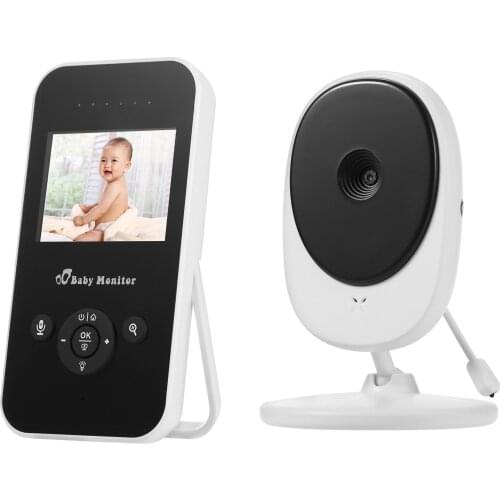 2.4G Wireless Baby Monitor Digital Camera Video Monitor 2.4 Inch LCD Night Light Built-in 4 lullabies to soothe baby to sleep