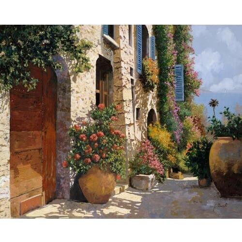 Large wall landscape pictures Sung Kim oil painting on canvas modern home decor