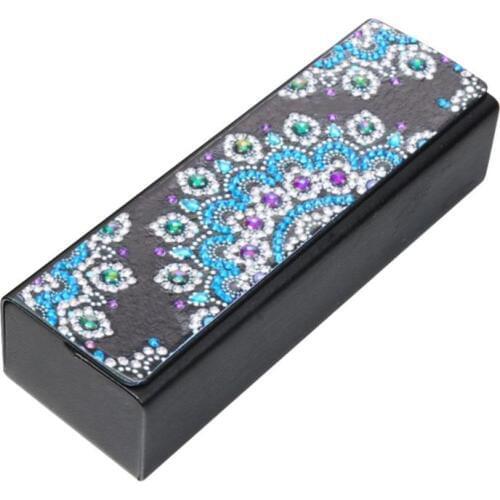 DIY Diamond Painting Eye Glasses Case Travel Leather Sunglasses Storage Box Men Women Hard Shell Protector Reading Eyewear Case