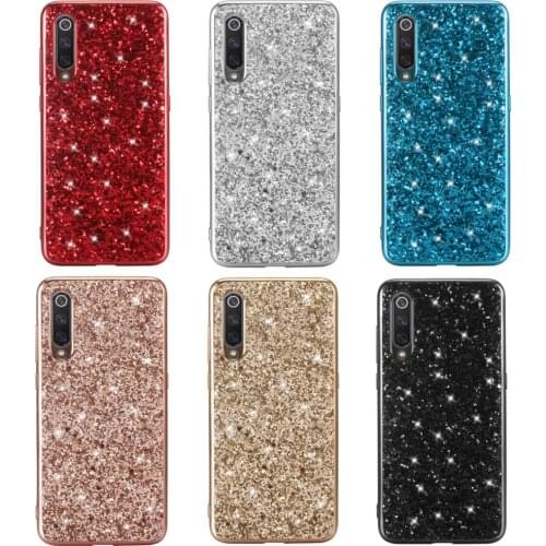 For Xiaomi Mi 9 Case Luxury Hard PC Shining Glitter Slim Protective Back Cover case for xiaomi mi 9 mi9 full cover phone shell