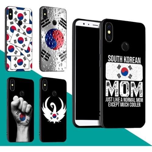 South Korea Flag Case For Xiaomi Redmi Note 9 7 8 Pro 9S 8T 9A 9C Mi Note 10 Lite A3 For POCO X3 F2 Pro