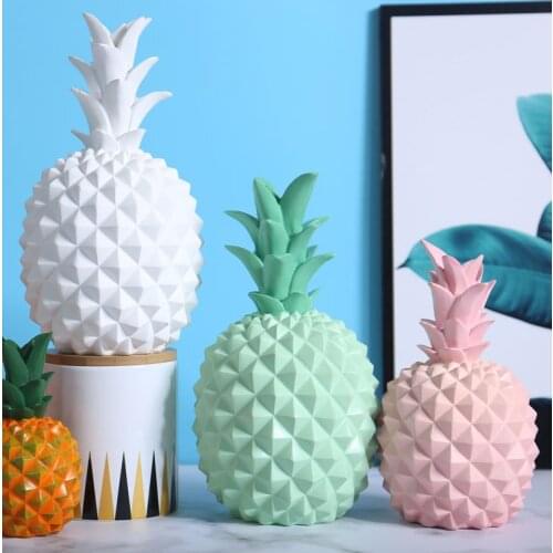 Nordic Pineapple Home Decoration Creative Modern Minimalist Soft Decorations Pineapple Resin Crafts Furniture Gift Ornaments