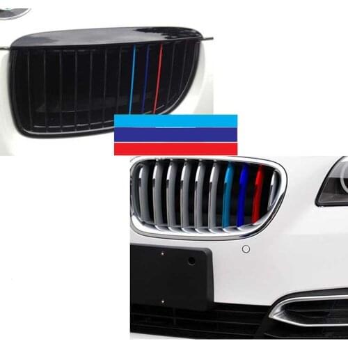 Etie 3 X Car-Styling ///M Sports Accessories Front Grille Car Sticker and Decals for BMW X1 X3 X5 X6 3series 5 Series 7 Series