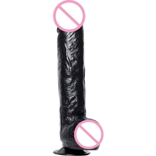 33*6.5cm Giant Huge Dildo Super Big Dick With Suction Cup Anal Butt Plug Large Dong Realistic Penis Sex Toys For Woman