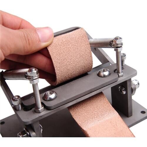 Stainless Steel Craft Leather Thinning Machine DIY Manual Cutting Peeler Tools