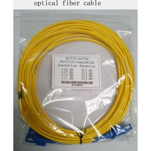 Square optical fiber cable SC optical data cable 2 lines two head for Galaxy Allwin Zhongye JHF vista Human flora inkjet
