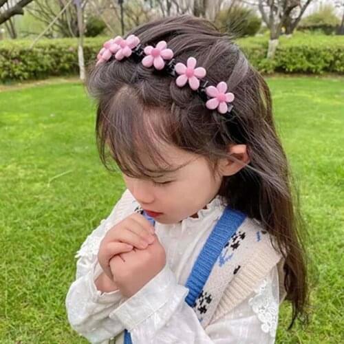 Fashion Girl Princess Hairstyle Hairpin Cartoon Headbands With Clips Twist Plait Hair Tools Super Cute Lady Barrette Stick
