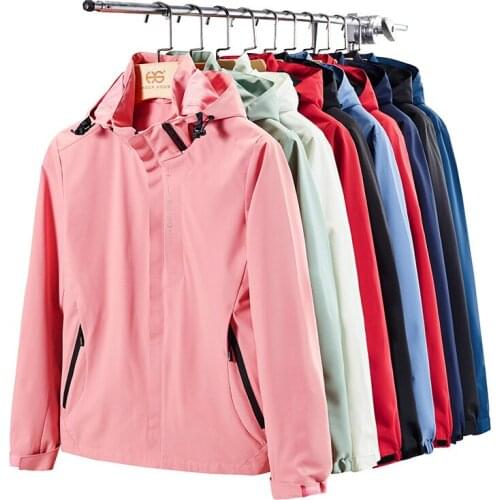 Men Women Spring Autumn Outdoor Jackets Windproof Waterproof Windbreaker Camping Hiking Climbing Sports Jacket for Male Female