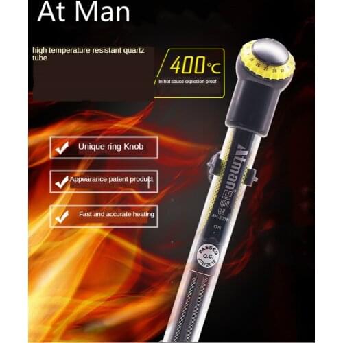 Aquarium Heater Rod Fish Tank Temperature Thermostat Heating Rod Automatic Knob Water Heater Rod Submersible Water Heater