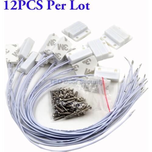 Wired Window Magnetic Contact Sensor Detector Window Sensor Magnetic Switch Home Alarm System Normally Closed Door Detector