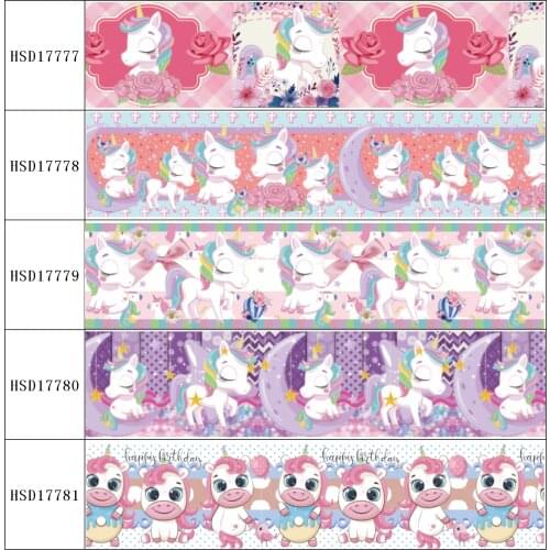 22MM 25MM 38MM 50MM 75mm Printed Pattern on Grosgrain Ribbon for diy ribbon