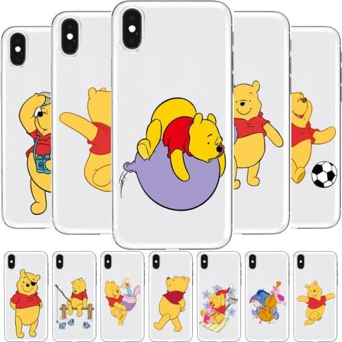 Winnie Anime Transparent Phone Case For XiaoMi Redmi 11lite ultra 10x 9 8A 7 6 A Pro T 5G K40 Anime protect Cover Silicone