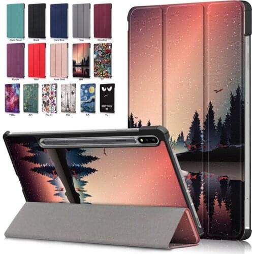 For Samsung Galaxy Tab S7 FE 12.4 Case T736B Folio Smart Cover for Funda Samsung Galaxy Tab S7 Plus S7 FE 12.4 inch 2021 Tablet