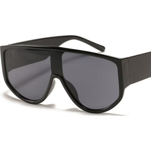 Newest Design Big Frame Oversized Sunglasses Women Luxury Brand Large Flat Top Men Sun Glasses Trendy Square Gradient Shades UV