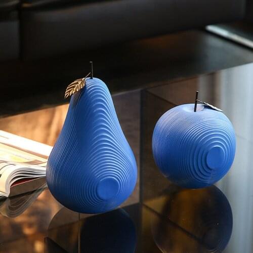 Modern Simple Apple Pear Pure Color Sculpture Ornaments Craft Furnishings Living RoomFurnishings Home Decoration Accessories