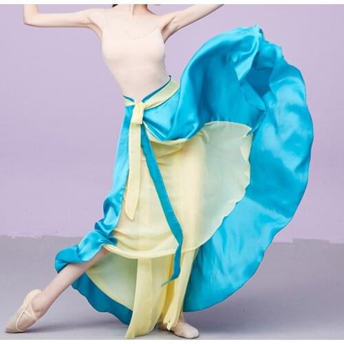 Classical Dance Skirt For Women Fairy Stage Performance Costume Gauze Practice Wear Dancer Outfit Classical Dancerwear JL2219