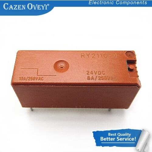 1pcs/lot RY211024 211024 Relay 8A 24V DIP-5 In Stock