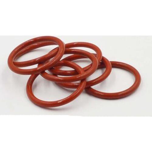 10pcs 3.55mm Wire diameter Red silicone waterproof ring Seal O-ring High temperature resistance 13mm-21.2mm Outer diameter