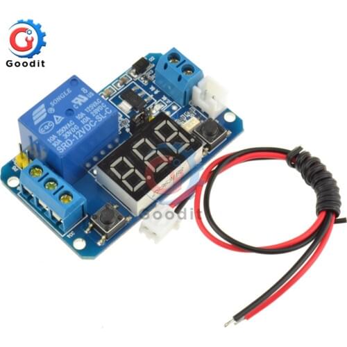 DC 12V Delay Relay Trigger Time Circuit Timer Control Cycle Adjustable Switch Relay Module LED Digital display Home Automation