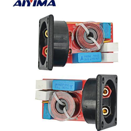 AIYIMA 2Pcs 2-Way Crossover Filters 2 Unit Hi-Fi Speaker Frequency Divider With box