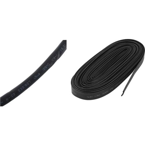 2 Pcs Polyolefin Heat Shrinkable Tube Sleeving 2:1 Shrink Ratio, 10M Dia 7Mm & Dia 6Mm