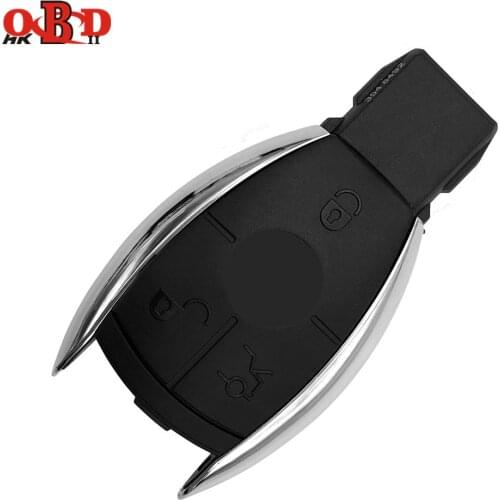 HKOBDII 3 Buttons Smart Key Shell without the Plastic Board for MB Mercedes-Benz(with LOGO)