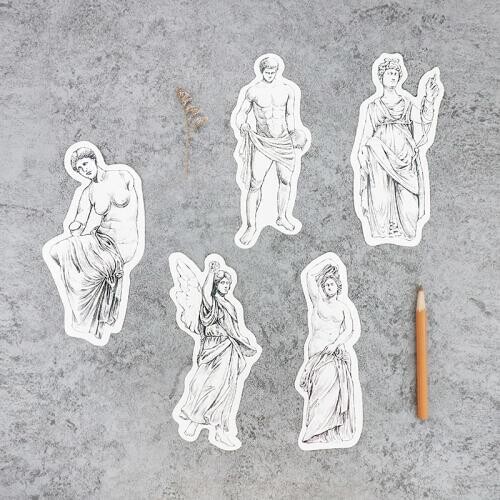 30pcs go back to Roman Empire sculpture style card multi-use as Scrapbooking party invitation DIY