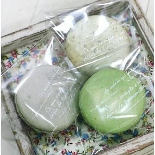 300 Clear Macaron Cookie Packaging Bag,Bakery Gift Candy Cello Bag
