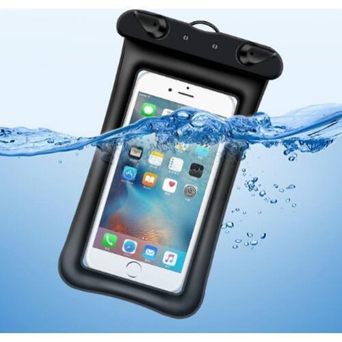 6.8Inch Floating Airbag Swimming Bag Waterproof Mobile Phone Pouch Cell Phone Case For Swim Diving Surfing Beach Use Pool XA184A