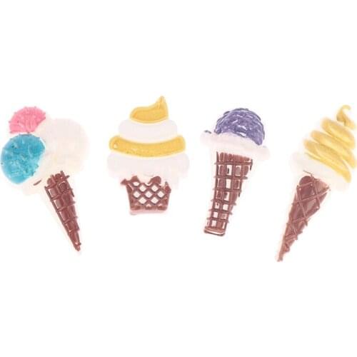 6Pcs/Set Dollhouse Supermarket Food Ice Cream Doll Decor Accessories Mini Doll House Supermarket Food Snacks Ice Cream