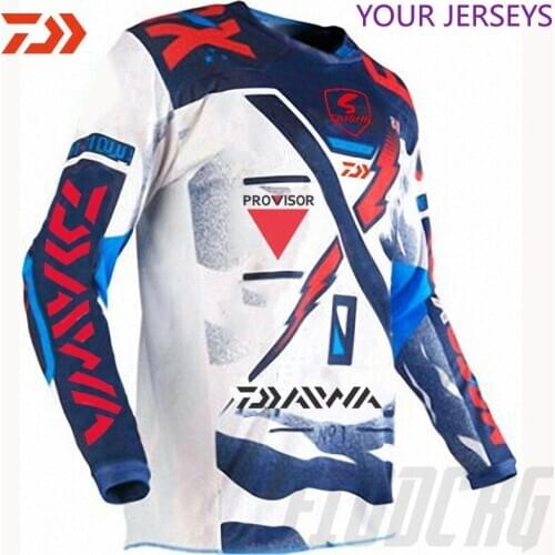 Daiwa pesca de verano de manga corta de mar profundo protector solar ropa transpirable Anti-UV ultrafina camisa de pesca ropa