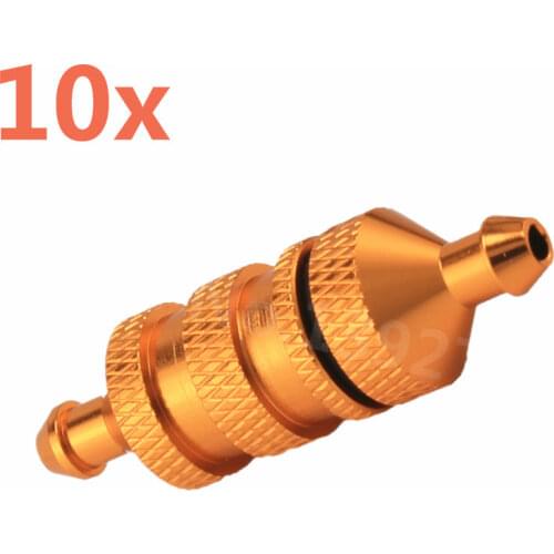 Wholesale 10Pcs/Lot HSP Aluminum Fuel Filter Nitro Power Engine Parts 80118 Spare Parts For 1/8 RC Model Car Redcat Himoto HPI