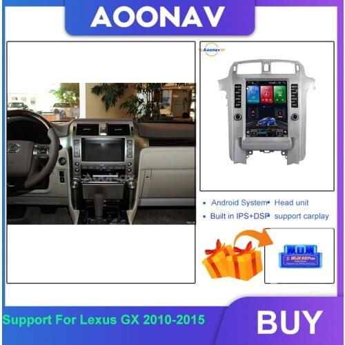 12.1 Inch Car Radio For Lexus GX 2010-2015 Vertical Screen GPS Navigation Auto Radio Android System Multimedia Player
